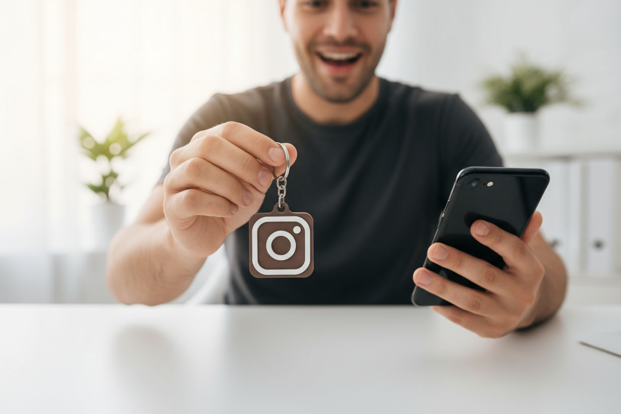 Llavero NFC Instagram personalizado